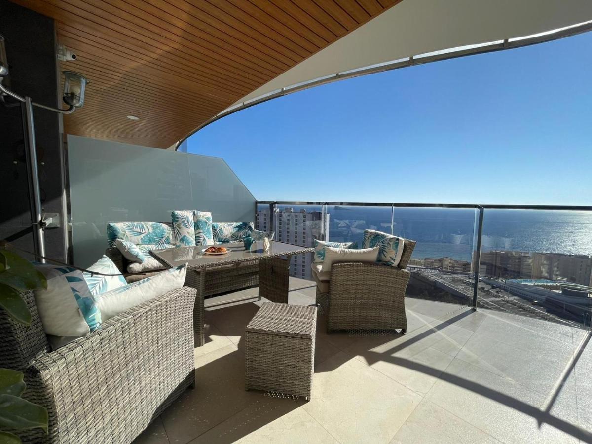 Sunset Waves Benidorm Julieta Vistas Al Mar Premium 200 Mt2 Con Jacuzzi En Terraza Daire Dış mekan fotoğraf