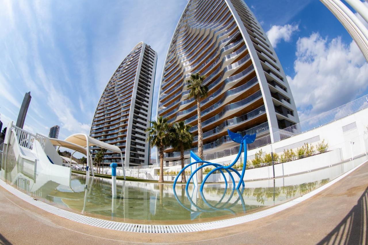 Sunset Waves Benidorm Julieta Vistas Al Mar Premium 200 Mt2 Con Jacuzzi En Terraza Daire Dış mekan fotoğraf
