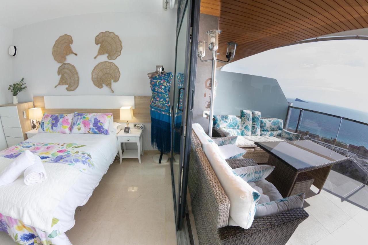 Sunset Waves Benidorm Julieta Vistas Al Mar Premium 200 Mt2 Con Jacuzzi En Terraza Daire Dış mekan fotoğraf